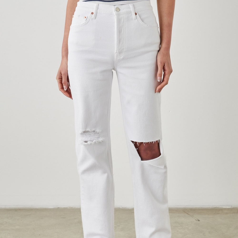 Rails Women's White Straight Leg Jeans